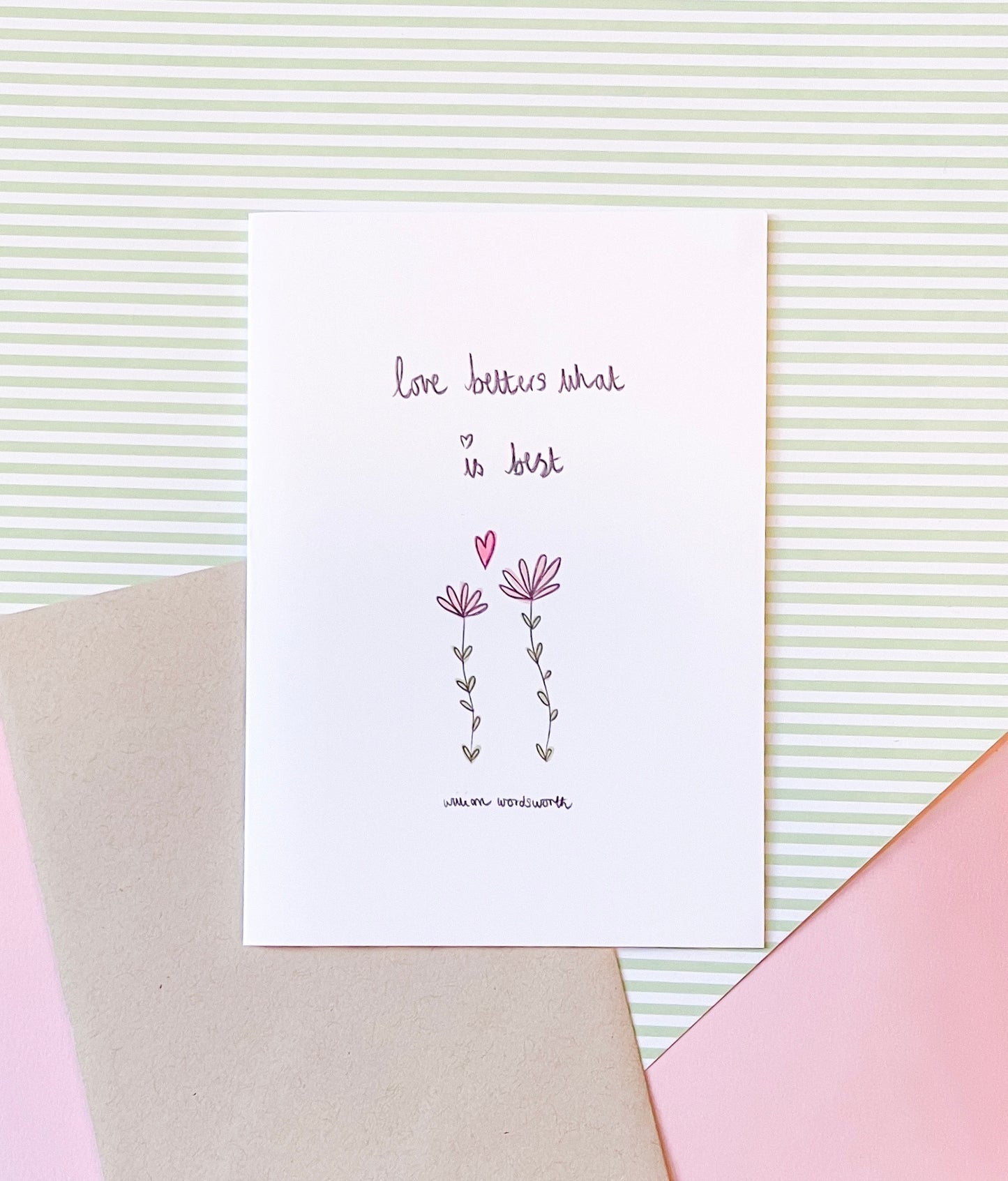 Love Betters What Is Best William Wordsworth Card