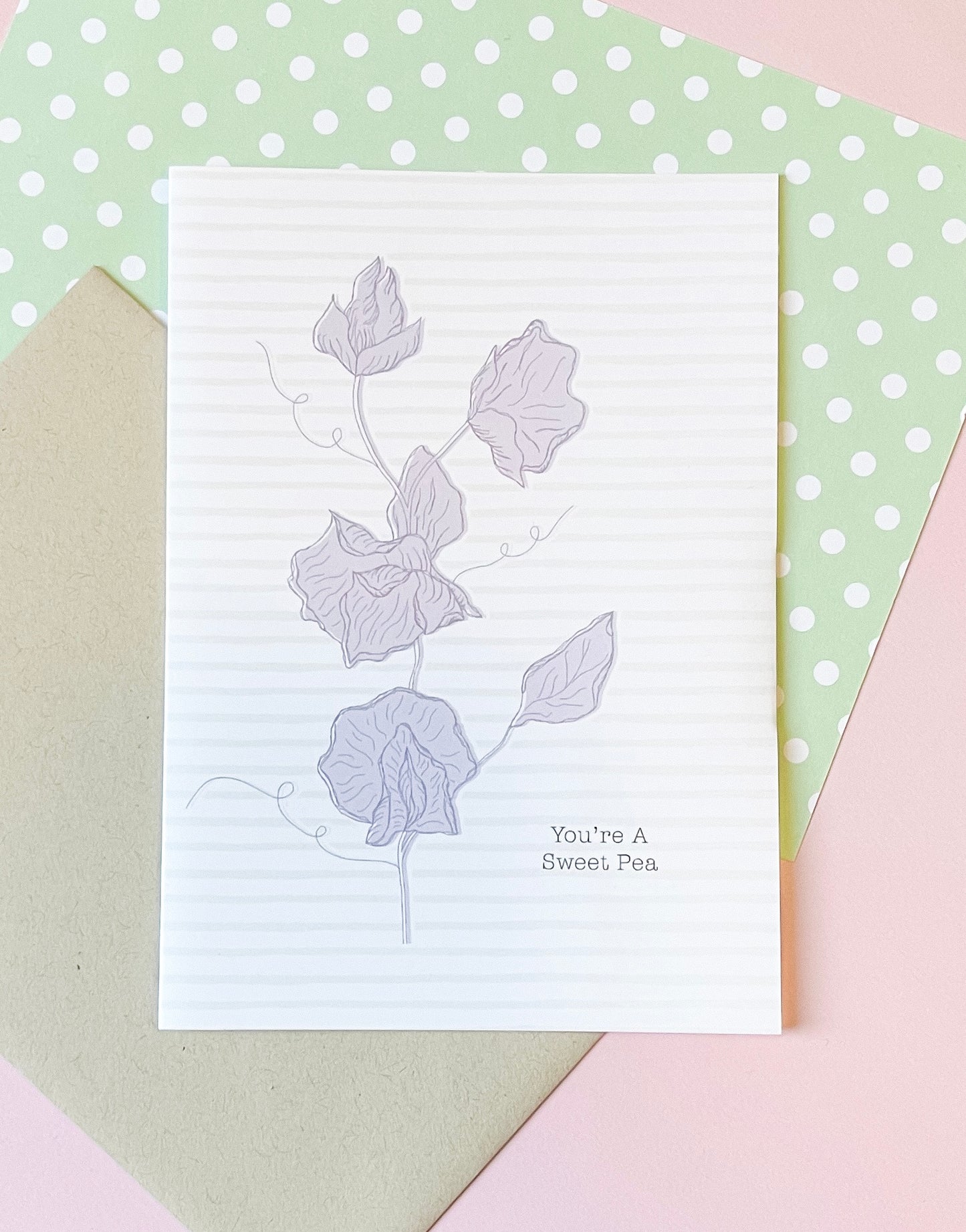 You’re A Sweet Pea Card